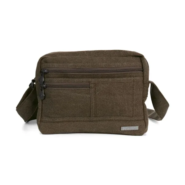 Hemp Medium Smart Shoulder Bag by Sativa Bags