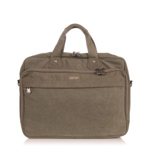 Hemp Large Travel Laptop Briefcase (Clearance Style) by Sativa Bags