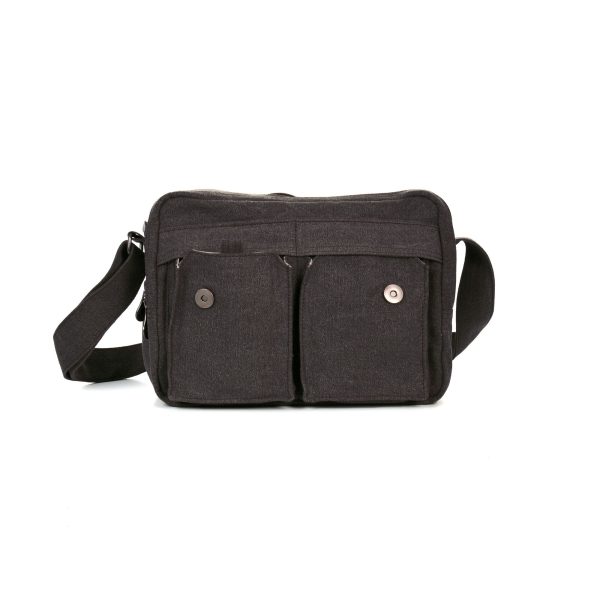 Hemp Medium Messenger Shoulder Bag by Sativa Bags